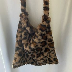 Brand new cheetah fur bag